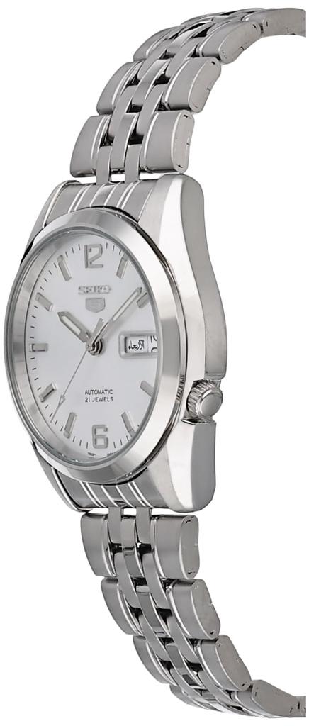 SEIKO 5 Overseas Seiko Five Automatic Watch with Silver Metal [Official Import] See-Through Back, Dial, Band, SNK385KC, Men's