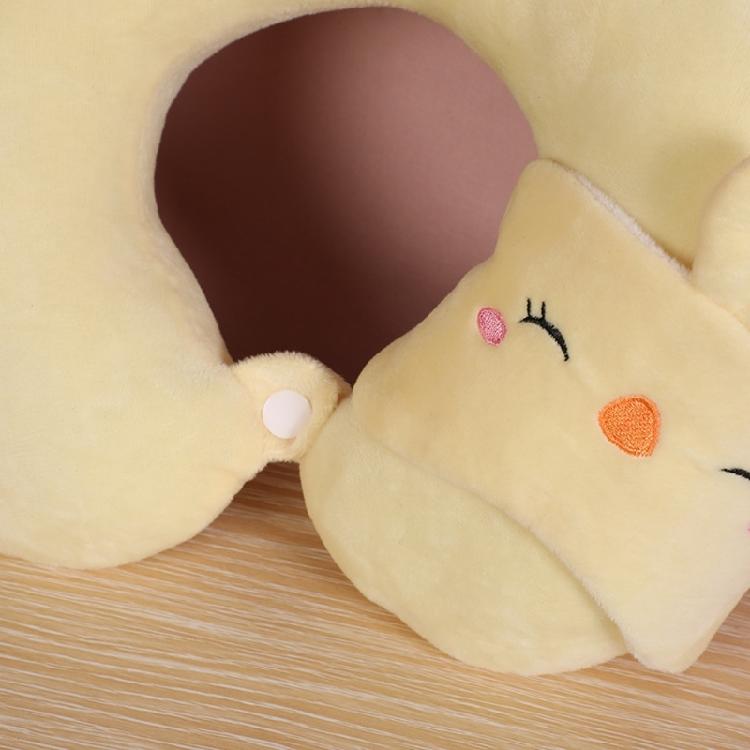 U Shaped Neck Pillow and Eye Mask Set for Sleeping, Traveling