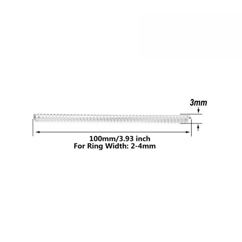 Spiral Based Ring Size Adjuster Transparent Ring Fixed Reducer Anti Lost Tightener Finger Ring Size Resizer Jewelry Guard