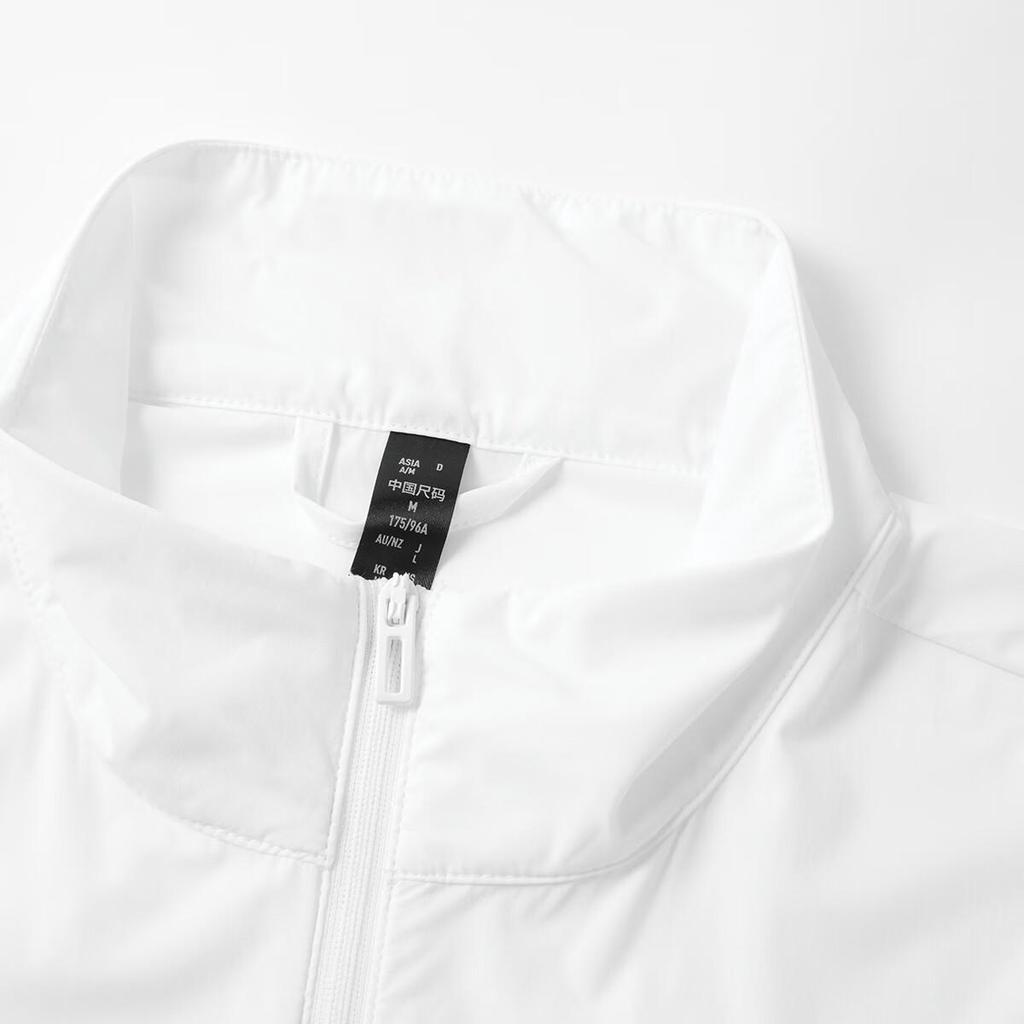 adidas UPF50+ Woven Stand Collar Full-Zip Windbreaker White Unisex JI8468