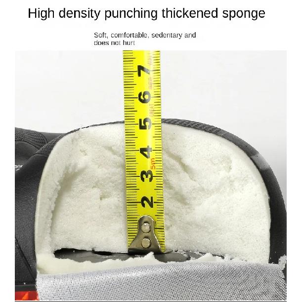 Hollow Breathable Bicycle Saddle Men Women MTB Road Bike Saddle Shock Absorbing Comfortable Big Butt Bike Seat Safety Warning