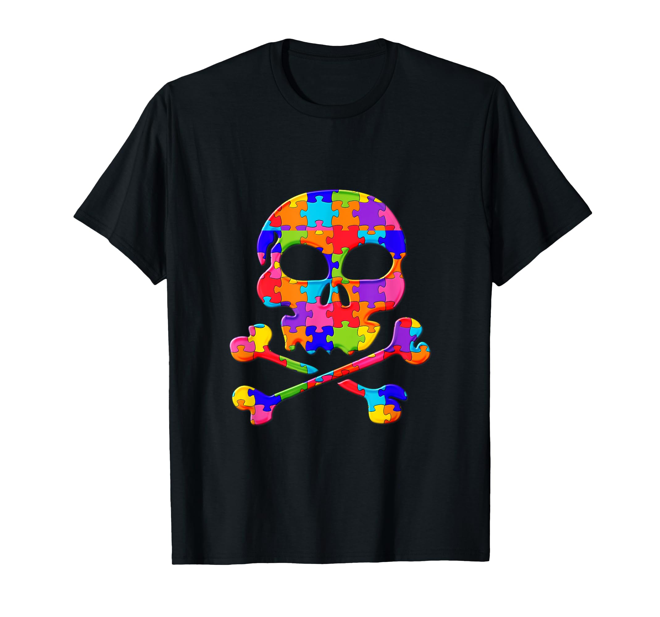 

Skuldes Pirate Bone Puzzle Autism Puzzle T-Shirt