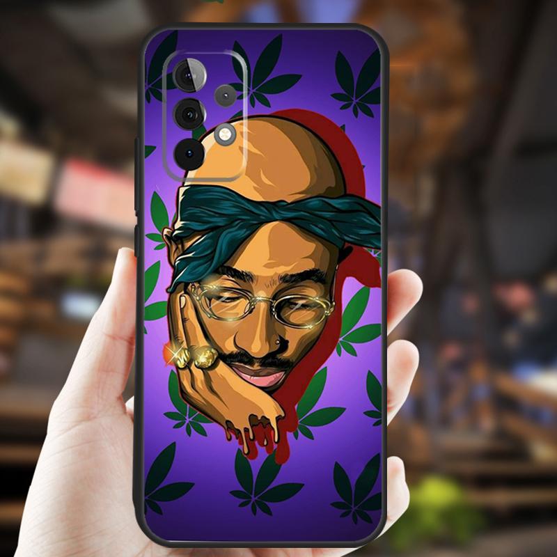 Rapper 2pac Singer Tupac Case For Samsung Galaxy A15 A35 A55 A53 A33 A13 A36 A56 A26 A16 A22 A32 A52 A54 A34 A05 A06