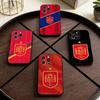Spanish National Flag  Phone Case For iPhone 17,16,15,14,13,12,11 Plus,Pro Max,XS,Soft Silicone Black Cover