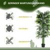 6ft Artificial Bamboo Tree Plant Greenery In A Pot for Home Office Planter 1.8M