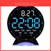 Despertador Digital LED Moderno Com Luz Noturna E Calendário Para Decoração De Quarto