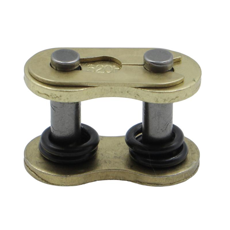 Motorcycle Gold Oil Seal Chain Buckle 428 520 525 530 with O-ring Chain Lock Motorcycle Buckle Connecting Rod Chain Joint Chain