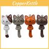 Long Polyresin Tail Cat Figurine With Keyring For Car Decor And Gifts Event