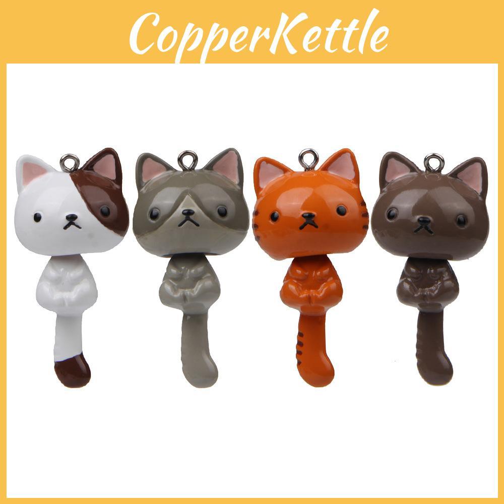 Long Polyresin Tail Cat Figurine With Keyring For Car Decor And Gifts Event