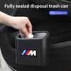For BMW M E30 E34 E36 E39 E46 E52 E53 E60 E61 E62 E70 E71 E83 E84 E87 E90 E91 Valve Car Mounted Garbage Bin With Lid Hanging SU5