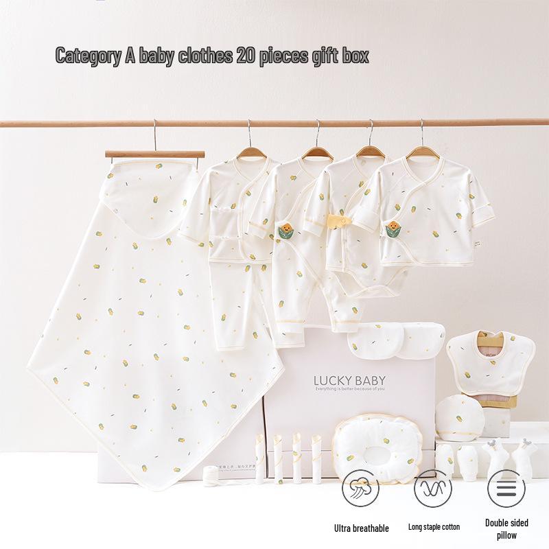 Newborn Autumn/Winter Gift Set: Baby Clothes and Full Month Celebration Suit