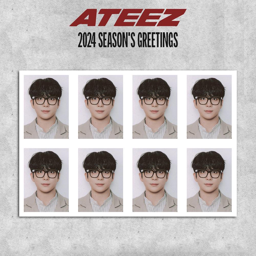 ATEEZ 2024 Season s Greetings ID Photo Calendar Set
