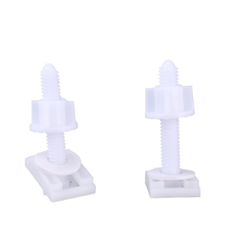 Bathroom Fixture Fasteners Convenient Toilet Cover Screw Bolts Toilet Lid Mounting Set Essential Toilet Installation Set