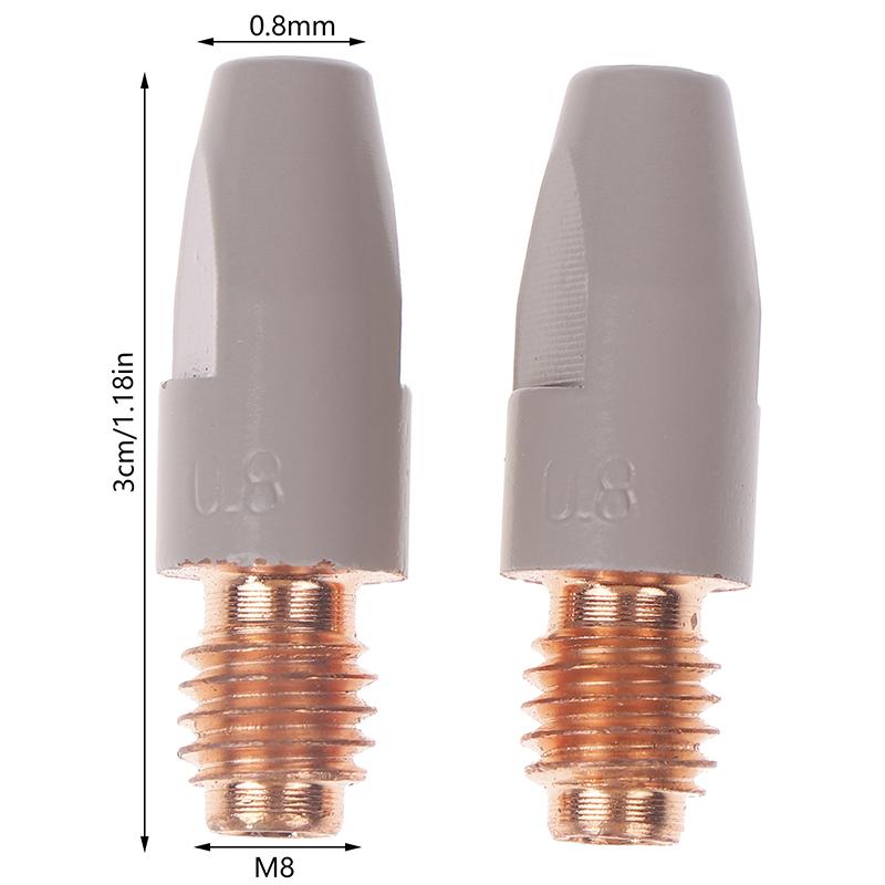Mig 36Kd Sveisekontaktspisser Belegg Beskytt 30Mm M8 Gassdyse Spiss 0.8/1.0/1.2Mm Mig Sveisepistol Sveiseverktøy Deler