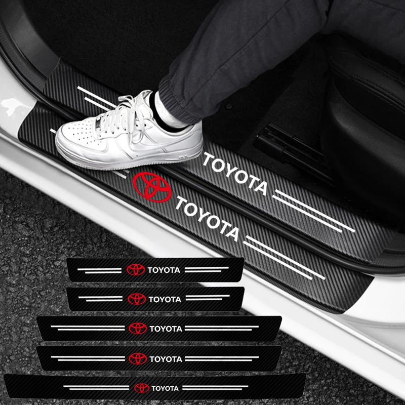 Autocolante Protectoare Praguri Uși Mașină Decor Transparent Bandă Prag Pentru Toyota GRsport Crown Hilux Aygo Auris Camry OY3