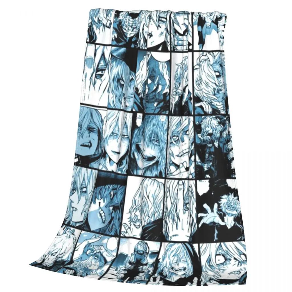 Shigaraki Collage Weiche Warme Koralle Fleece Flanell Decken Für Betten Karierte Decken und Überwürfe Sofadecke Tagesdecke Grinch Decke