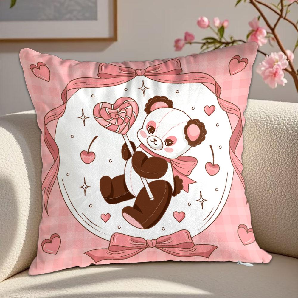Kawaii Cartoon Animals Ornamental Pillows Decorative Cushion Covers X Cushions Cover Home Decor Items Decorations Bedroom
