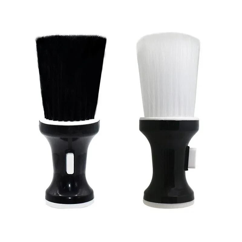 Soft Hair Brush Neck Face Duster Hairdressing Hair Cutting Broken Hair Cleaning Brush for Barber Salon Hairdressing Styling Tool