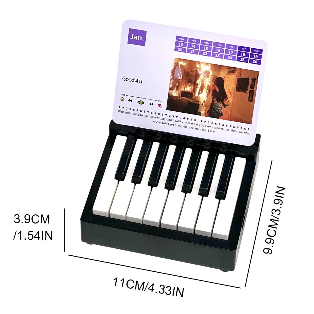 

Olivia Piano Calendar 2026 Music Sheets Toy Desktop Peripheral Ornaments Piano Desk Calendar Mini Piano Calendar Gift for Fans чёрный