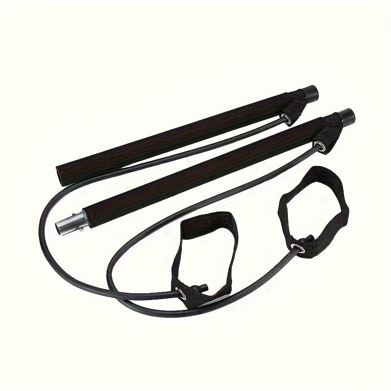 Portable Pilates Bar Kit with Adjustable Resistance Bands for Home Gym Workouts