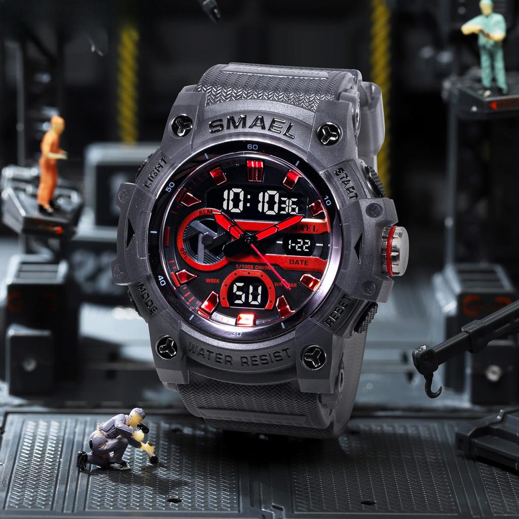 All-match Waterproof Outdoor Sports Electronic Watch for Male Students