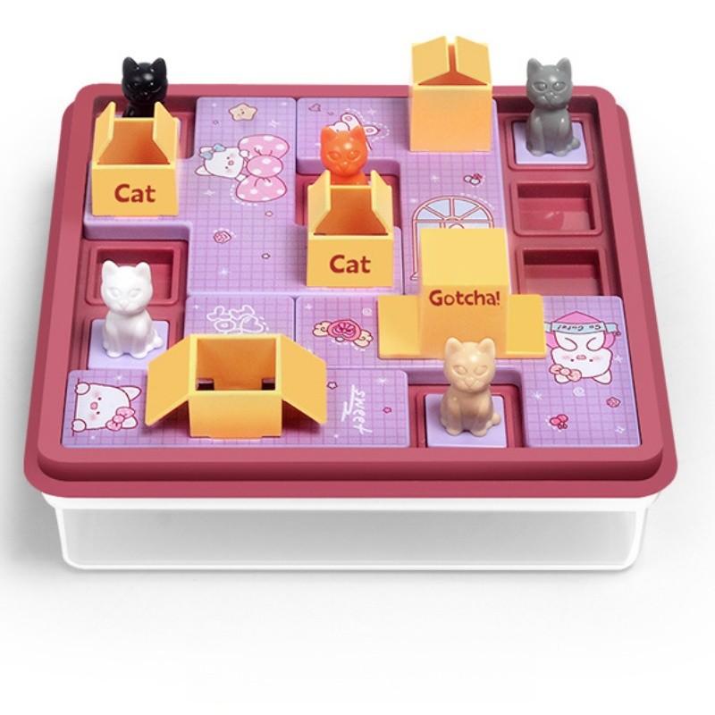 

Doofunle Детское Образование Обучающая Игрушка Коробка Экспресс Кота Настольная Игра Пазл Логическая Игра Тренировка IQ Пространственное Планирование Тема Животных фиолетовый