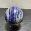 9.8cm Natural Lapis Lazuli Crystal Ball Quartz Spheres Polished Stone Reiki Healing Desktop Room Decor Souvenirs Ore