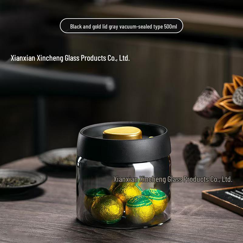 Vacuum-Sealed Moisture-Proof Glass Coffee Storage Jar