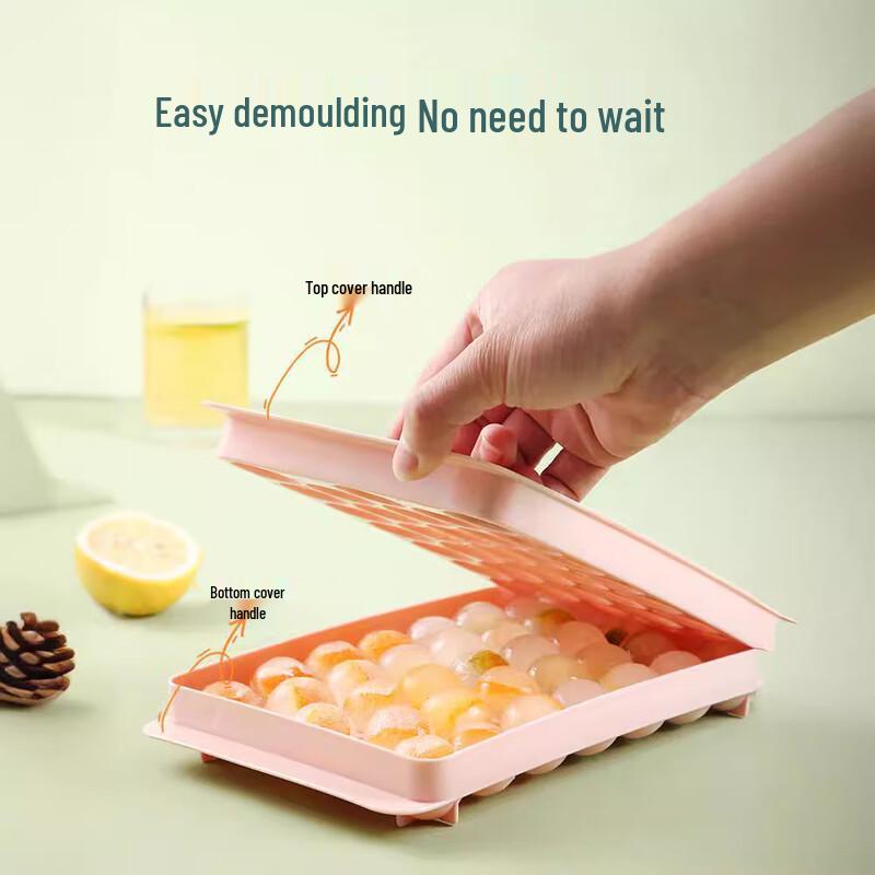 Bac à Glaçons Rond 33 Cases avec Couvercle Luzhiyuan