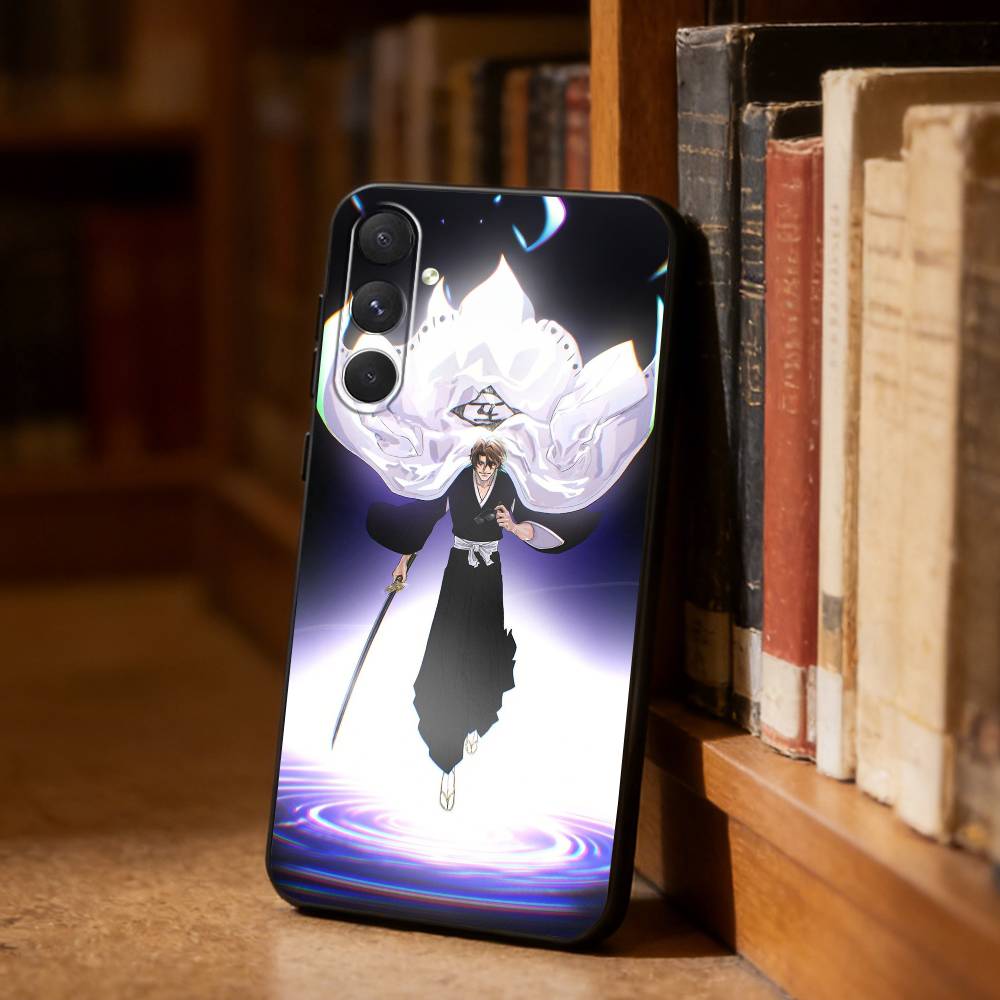 Anime B-Bleachs Aizen Sosuke Phone Case For Samsung S26,S25,S24,S23,S22,S21,Plus,Fe,Lite,Others Black Cover