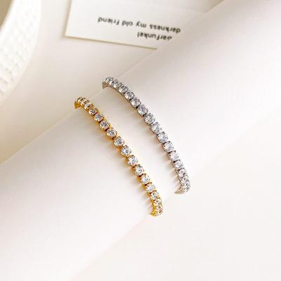 Full Diamond Titanium Steel Bracelet Girl