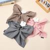 Large Intestine Bun Bow Scarf Hair Tie Accessory - Women's Rubber Band for Low Ponytail