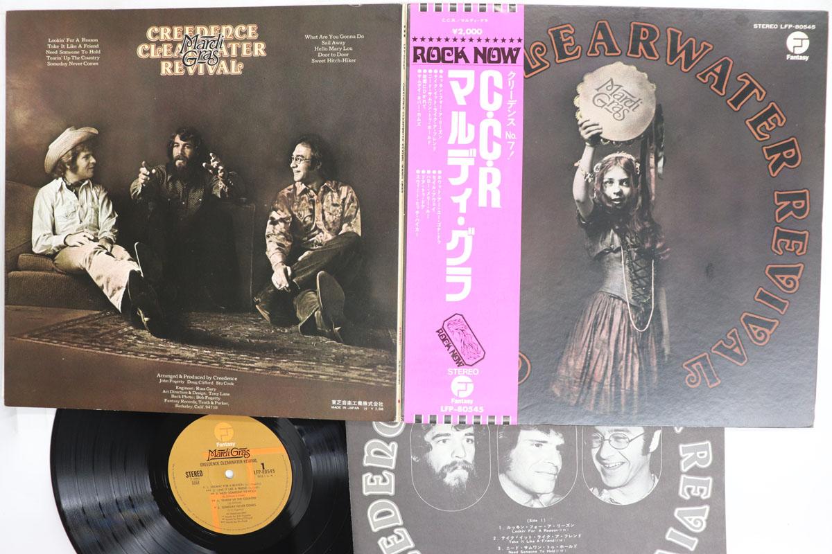 Виниловая пластинка CREEDENCE CLEARWATER REVIVAL Mardi Gras LFP80545 FANTASY 1972 Япония Obi Рок Б/у