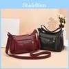 Middle-aged Women's Bag 2023 New Style Fashionable Mom Large Capacity Soft Leather Shoulder Crossbody Bag