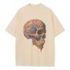 Summer Graphic T Shirts Pure Cotton Breathable Mens Womens Clothing Skull Tops Heavy Drop Shoulder Oversized T Shirt