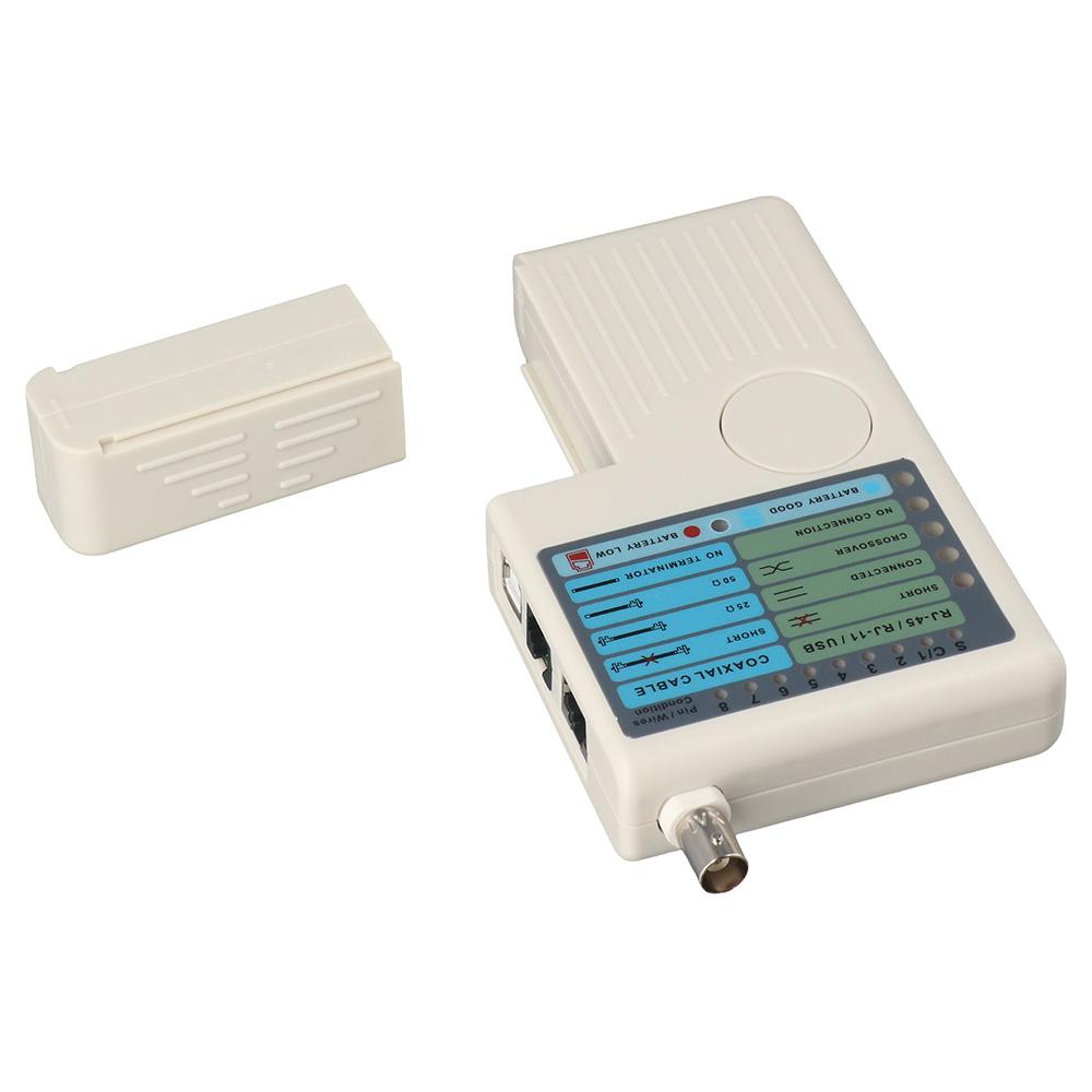 4-in-1 Network Cable Tester Multi-Tester for RJ11 RJ45/Cat5 Cat6/USB BNC LAN/UTP STP LAN