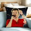Harry Styles Folk Pop Pillow Case Square Double-Sided Sofa Cushion Cover Bedroom Bedside Pillow Gift
