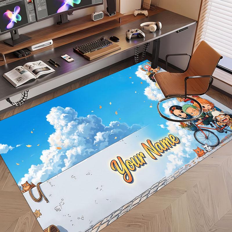 Custom Name Crystal Velvet Rug,One Piece Comfortable Anti Slip Floor Mat For Room Decoration