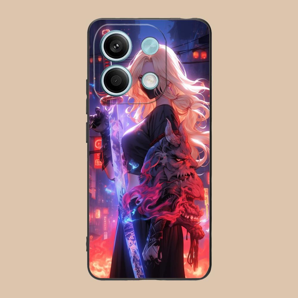 Anime Girl Mobile Phone Case for Xiaomi 15 14 13 12 Mi 11 T Ultra Lite Pro S X 5G Colorful Printing Cover Luxury Pretty