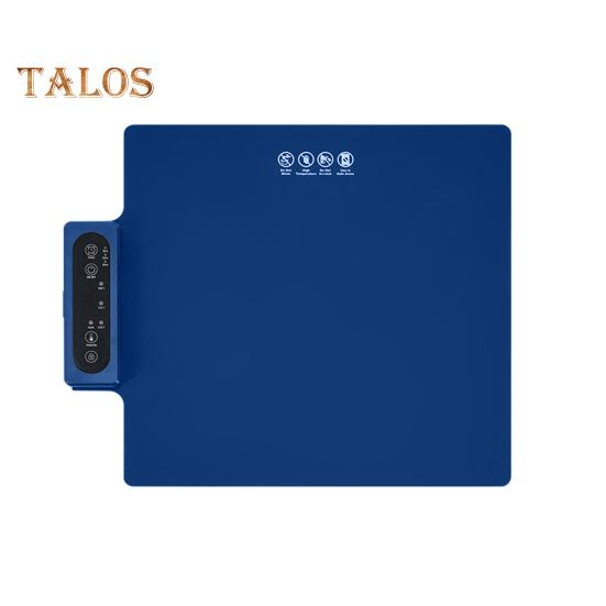 

Поднос для подогрева пищи, быстрая регулировка температуры, интеллектуальное управление временем, складной, легко моющийся, коврик для подогрева тарелок L синий