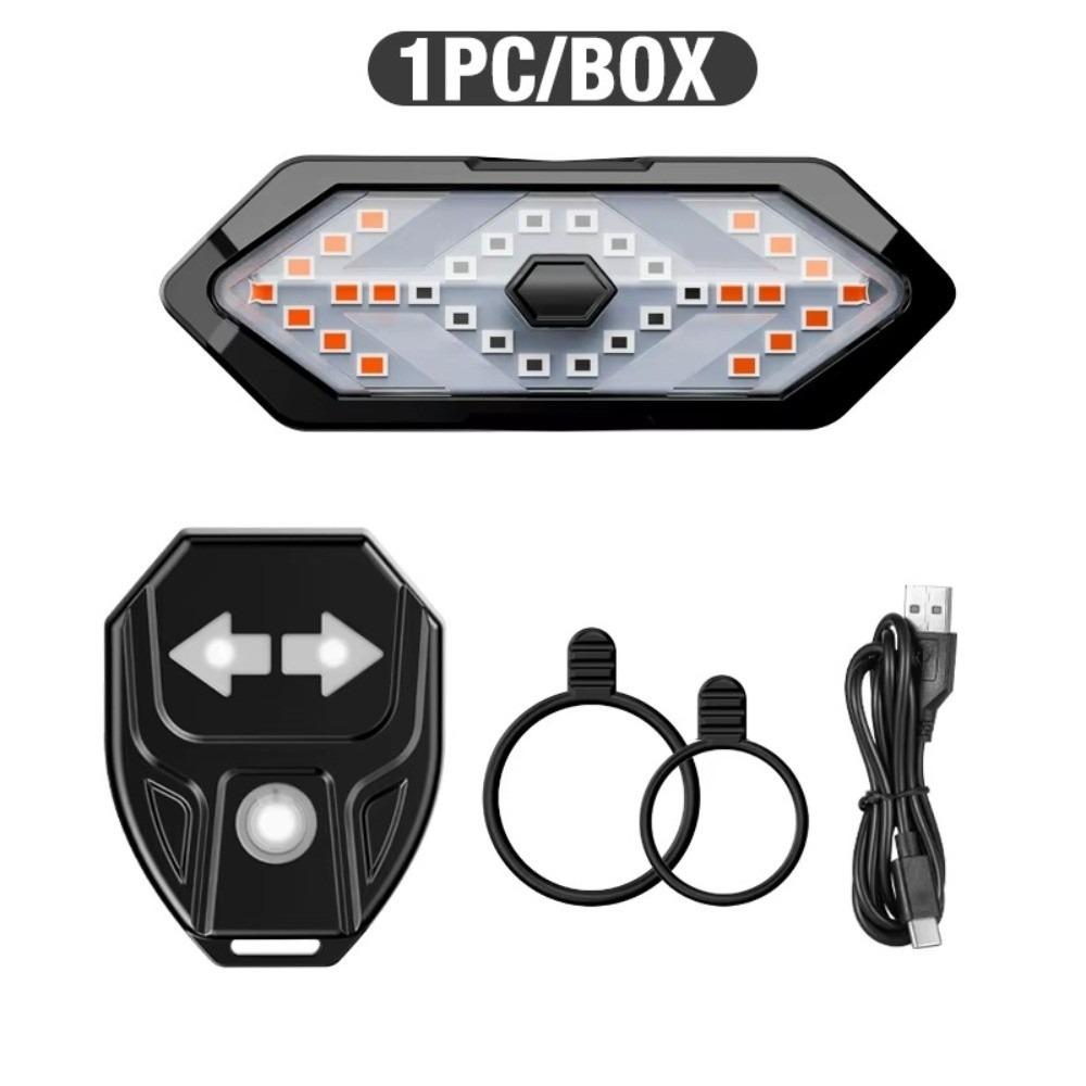 USB Rechargeable Outdoor Cycling Taillights Smart Indicator Light  Outdoor Night Riding