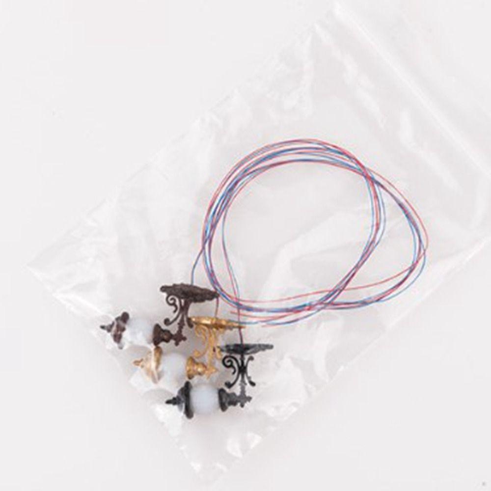 3V White/Warm Light Model ABS Metal Material Garden Yard Led Light New Dollhouse Wall Lamp