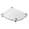 Fan Shaped Stone Drying Mat Water Absorbing Stone Tray with Stainless Steel Feet Fast Drying Diatomite Stone Sink Tray