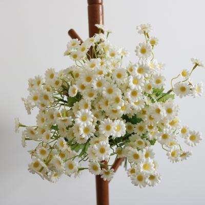 Artificial Flower Bouquet Silk Faux Blooms Lifelike Flexible Stems for Home Office Wedding Decor Decorative Fake Flower for Photography Props