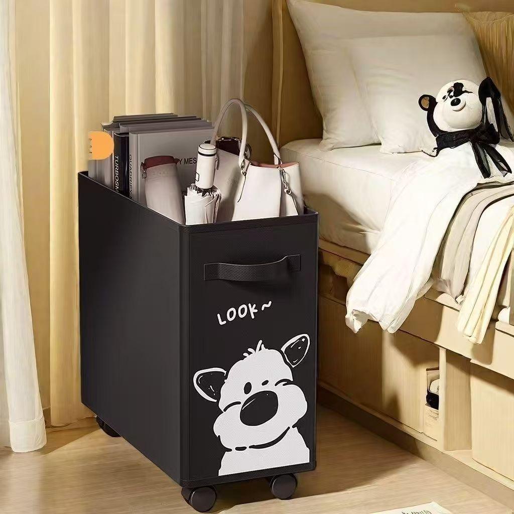 Foldable Oxford Cloth Storage Basket with Wheels