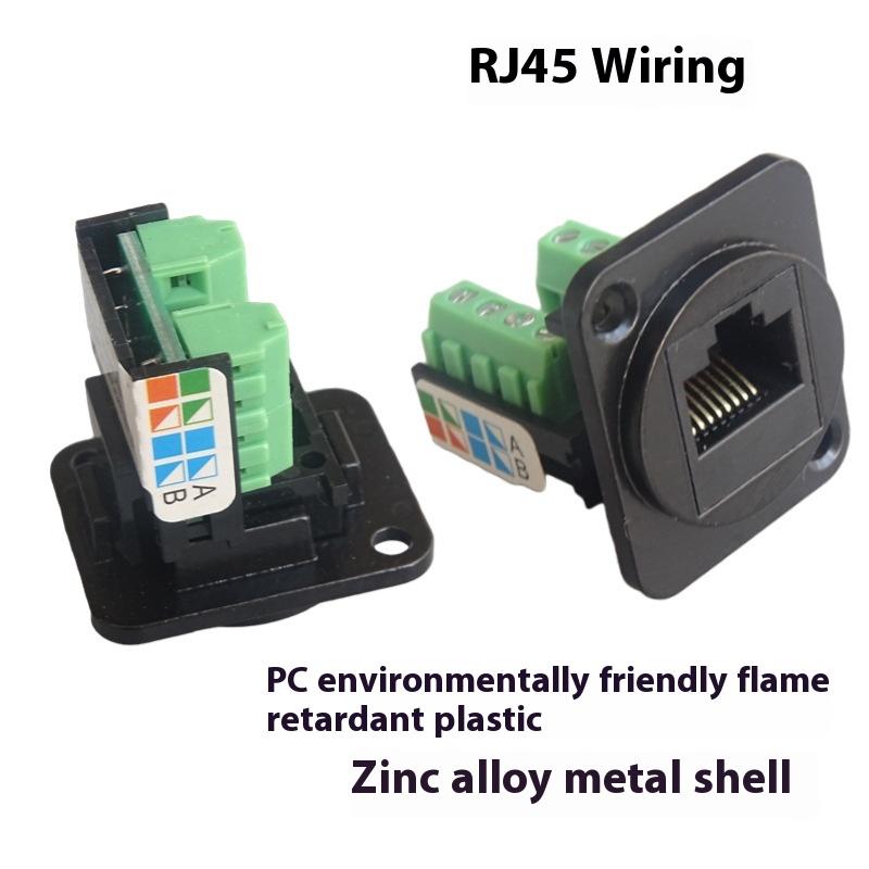 CAT5E RJ45 Network Cable Scoket Installation Module Shielded Solder-free Network Cable Extender Cat 5 Panel Connector