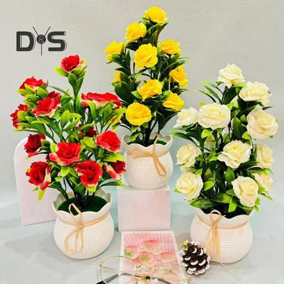 Simulierte Pflanze Bonsai Topfblume Künstliche Grünpflanze Landschaftsbau Szene Layout Dekoration Kreative Büro Desktop Kunststoff Sukkulenten Ornamente