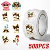 100-500pcs Reward Sticker Cartoon Dog Pattern Encouragement Stickers For Students Teachers Cute Animals Stationery Stickers