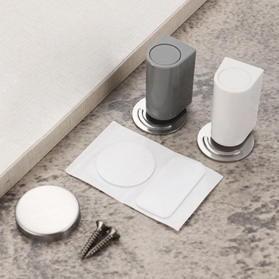 Magnetic Door Stopper Wall Protector No Drilling Anti-collision Windproof Door Catch Holder Heavy Duty Carpet Tile Concrete Wooden Floor Mount