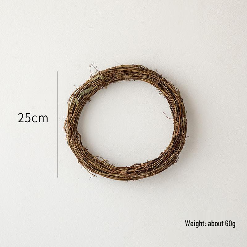 Tu Fu Ling Christmas Vine Wreath - DIY Pastoral Decoration with Dried Flowers